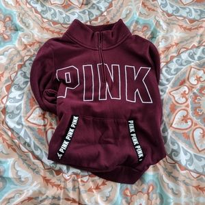 Pink quarterzip